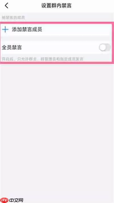 钉钉怎么给某人禁言