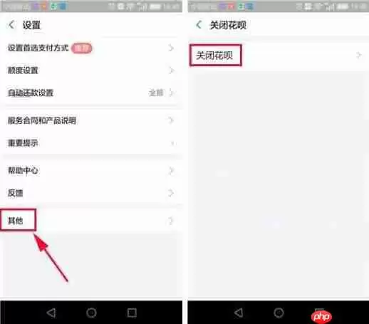 支付宝APP如何关闭花呗?关闭花呗的方法介绍
