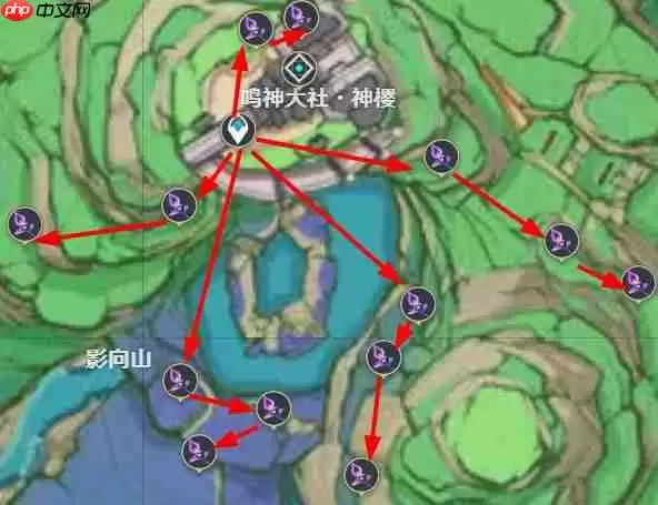 原神鸣草在哪里采-鸣草采集路线图