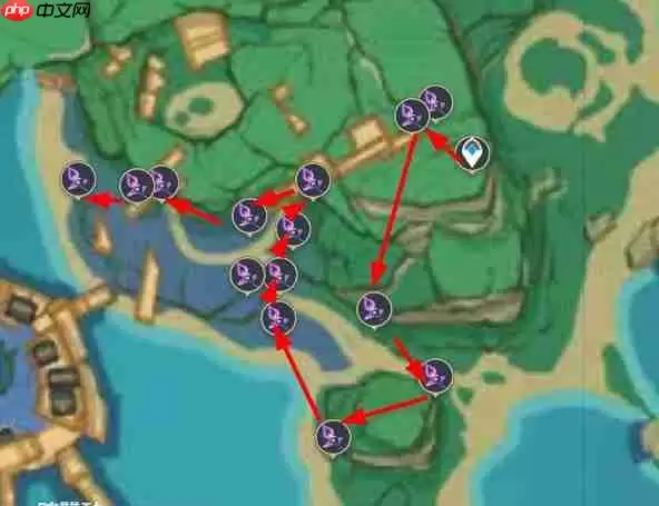 原神鸣草在哪里采-鸣草采集路线图