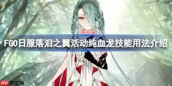 FGO日服落泪之翼活动纯血龙技能用法介绍-FGO日服落泪之翼活动纯血龙技能怎么用