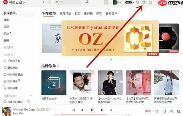 网易云音乐怎么在软件中显示歌词