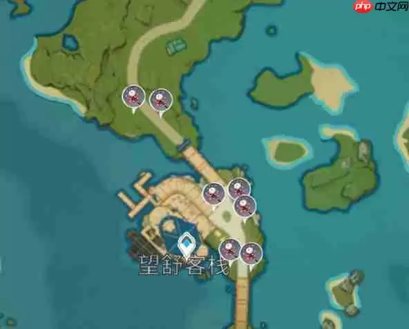 原神霓裳花分布图