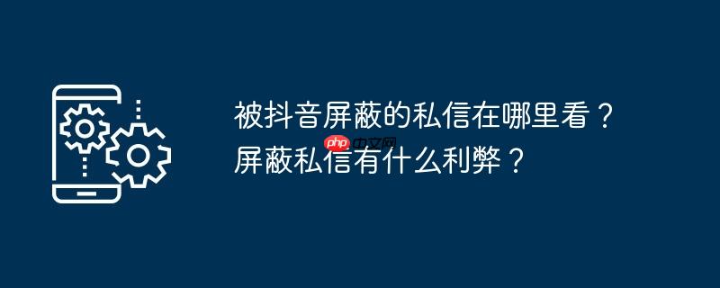 被抖音屏蔽的私信在哪里看？屏蔽私信有什么利弊？