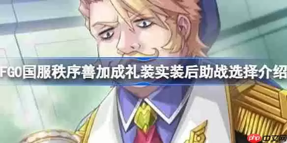 FGO国服秩序善加成礼装实装后助战选择介绍-秩序善加成礼装实装后助战怎么挂