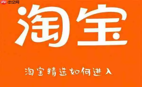 淘宝精选如何进入