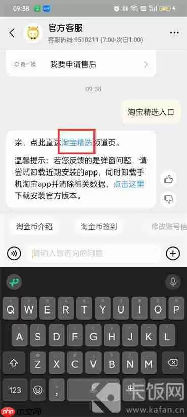 淘宝精选如何进入