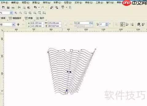 CDR打造炫酷立体三维线条效果
