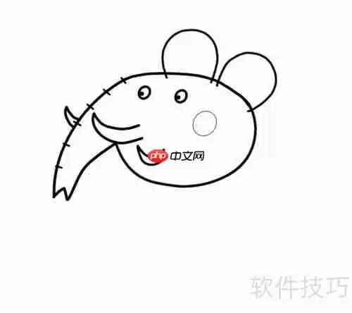 学会画大象牙医简笔画,只需简单几步!