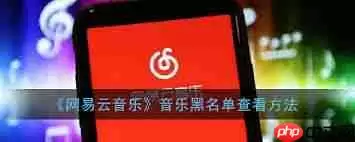 网易云音乐黑名单怎么查看