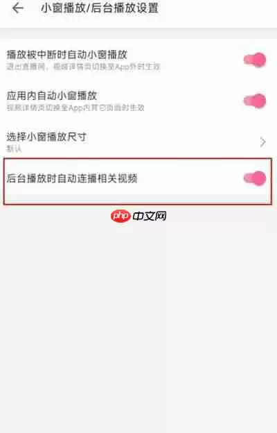 哔哩哔哩怎么关闭或开启自动播放下一集功能
