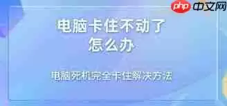 电脑老是死机卡住不动怎么解决