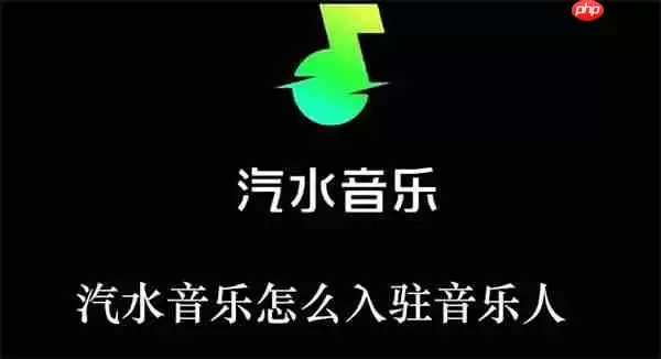 汽水音乐怎么入驻音乐人