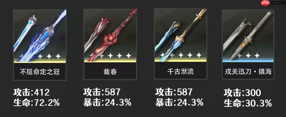 鸣潮卡提希娅武器怎么选-鸣潮卡提希娅武器推荐