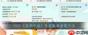 美团如何查询2021年度味道