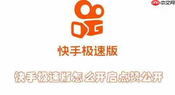 快手极速版怎么开启点赞公开