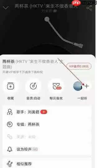 网易云音乐怎么查看一起听的记录