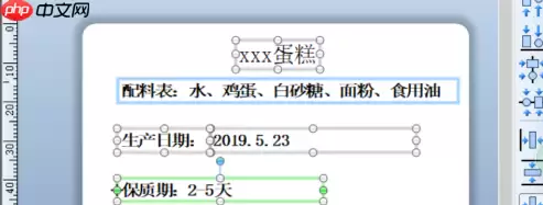 BarTender如何制作食品标签？BarTender制作食品标签的方法