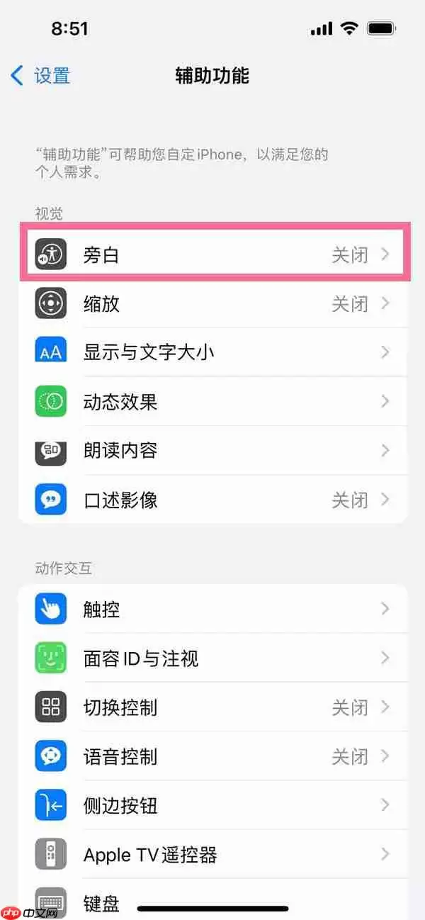 苹果手机voiceover怎么关闭