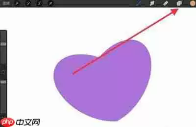 Procreate怎么填色不出框