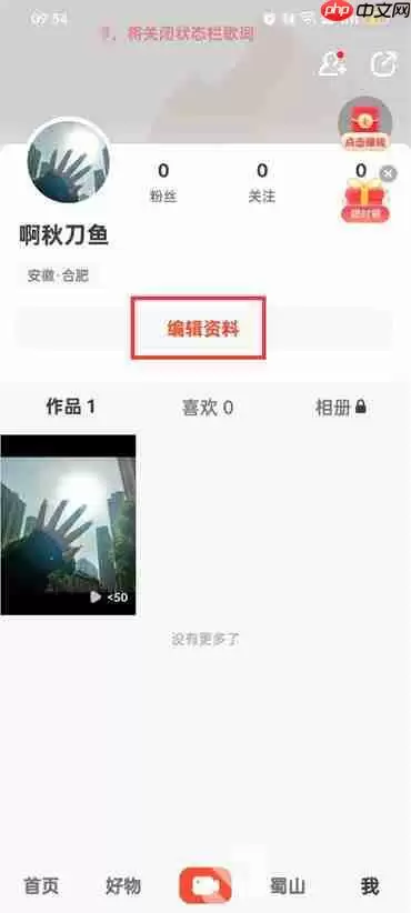 抖音火山版怎么修改地址