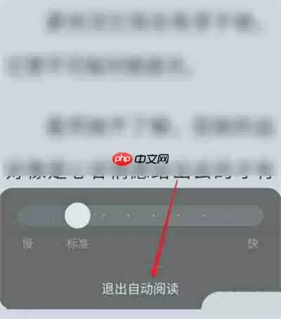 番茄小说怎么退出自动阅读模式