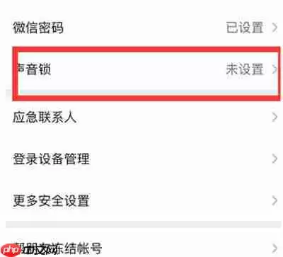 微信声音锁怎么删除
