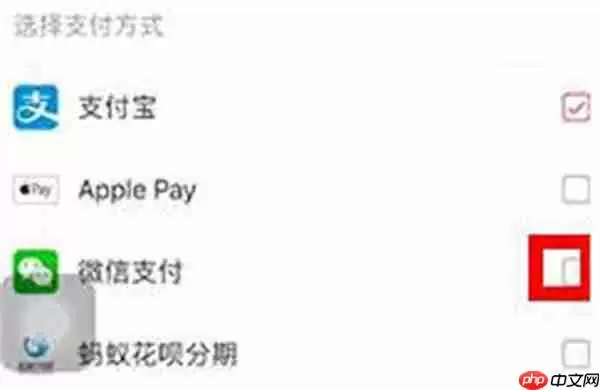 大麦怎么设置微信为默认支付方式