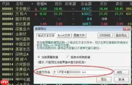 通达信怎么导出数据-通达信导出数据的方法