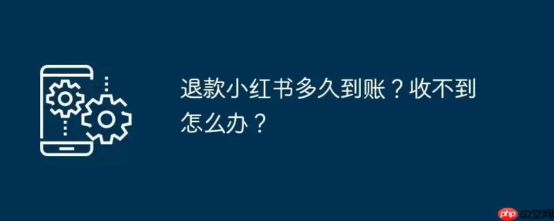 退款小红书多久到账？收不到怎么办？