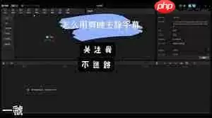 剪映如何去除字幕