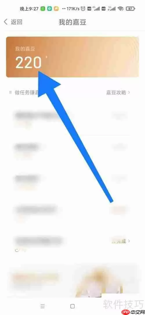 嘉实理财嘉嘉豆收支记录查看方法