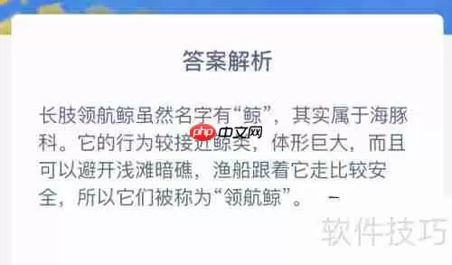 领航鲸靠什么领航？