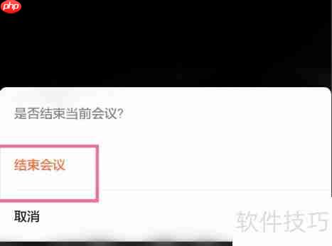 钉钉群聊发起与结束视频会议的方法