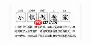 抖音小镇做题家是什么意思