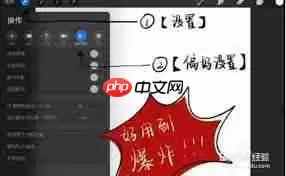 procreate手势控制面板如何设置