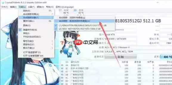 CrystalDiskInfo怎么设置自动刷新对象-CrystalDiskInfo设置自动刷新对象的方法