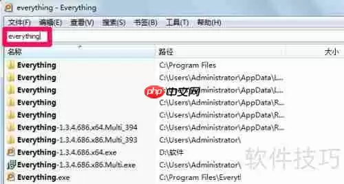Everything中文版使用技巧：高效搜索文件的方法