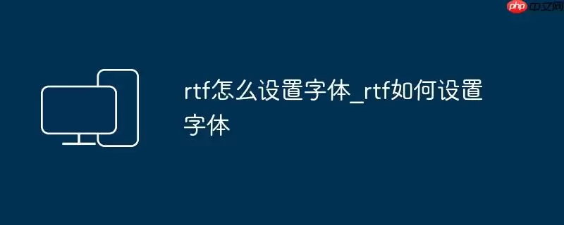 rtf怎么设置字体_rtf如何设置字体