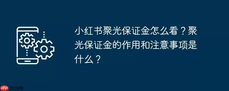小红书聚光保证金怎么看？聚光保证金的作用和注意事项是什么？