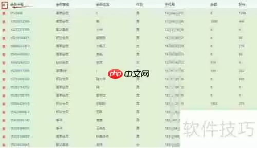 云上铺会员管理系统批量删除会员方法