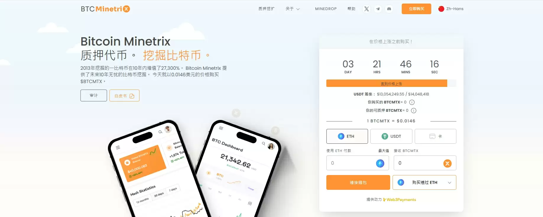 Bitcoin Minetrix预售