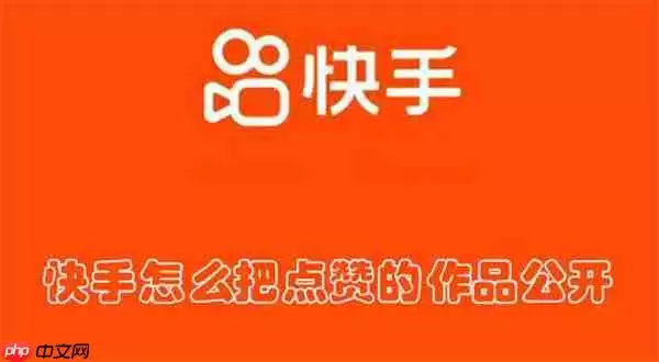 快手怎么把点赞的作品公开