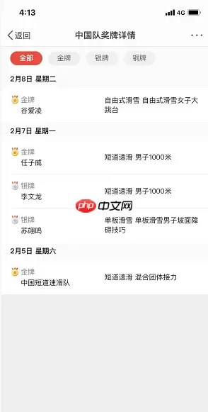 微博冬奥奖牌榜怎么看