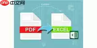 如何将pdf转换为电子表格