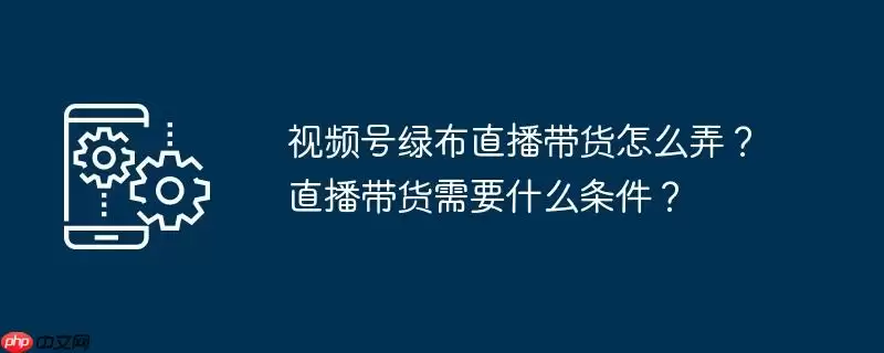 视频号绿布直播带货怎么弄?直播带货需要什么条件?
