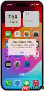 如何信任iphone14pro企业软件