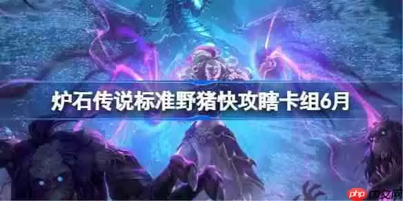 炉石传说标准野猪快攻瞎卡组怎么搭配 炉石传说标准野猪快攻瞎代码分享6月
