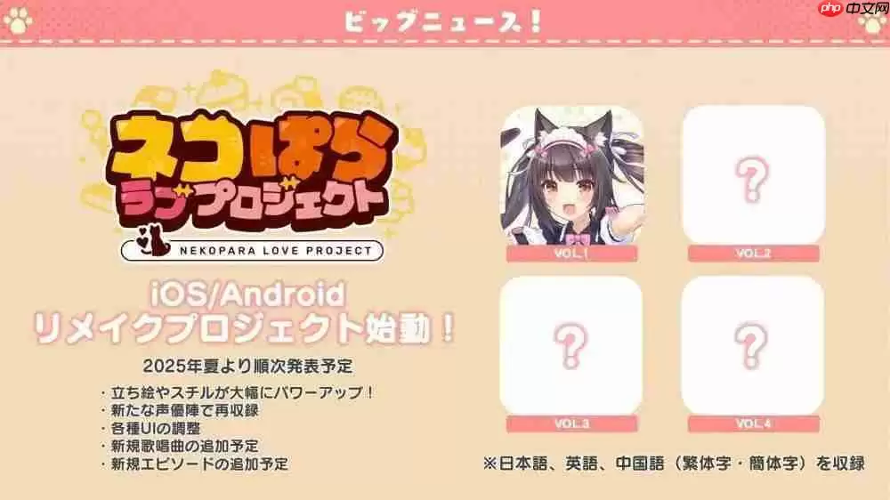 《猫娘乐园：世界连结》开放游戏预约 游戏主题曲「Cute Domination」公开