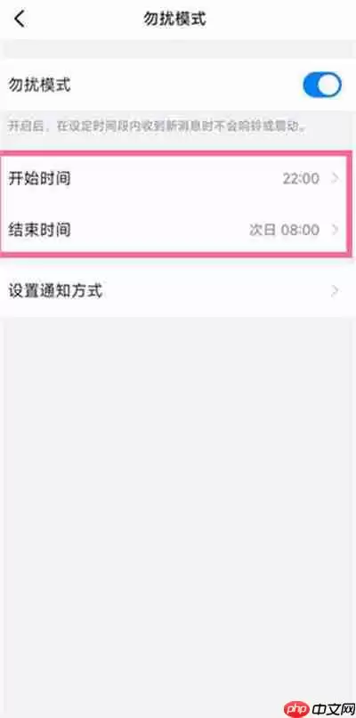 钉钉怎么开启勿扰模式